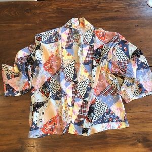 GAP kimono patchwork blouse/jacket